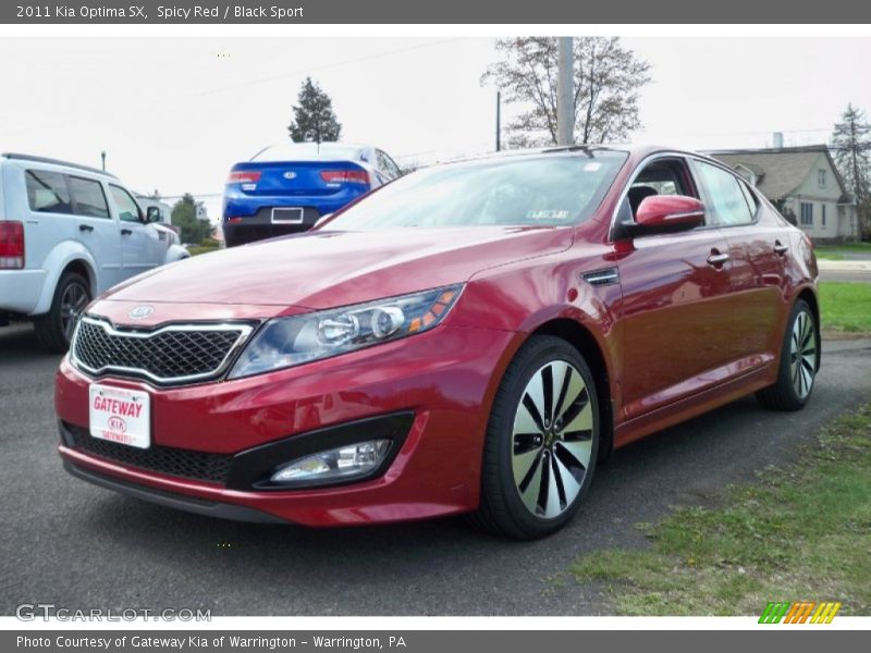 Spicy Red / Black Sport 2011 Kia Optima SX