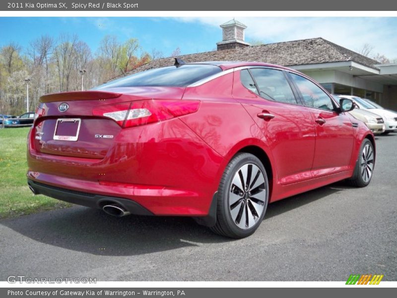 Spicy Red / Black Sport 2011 Kia Optima SX