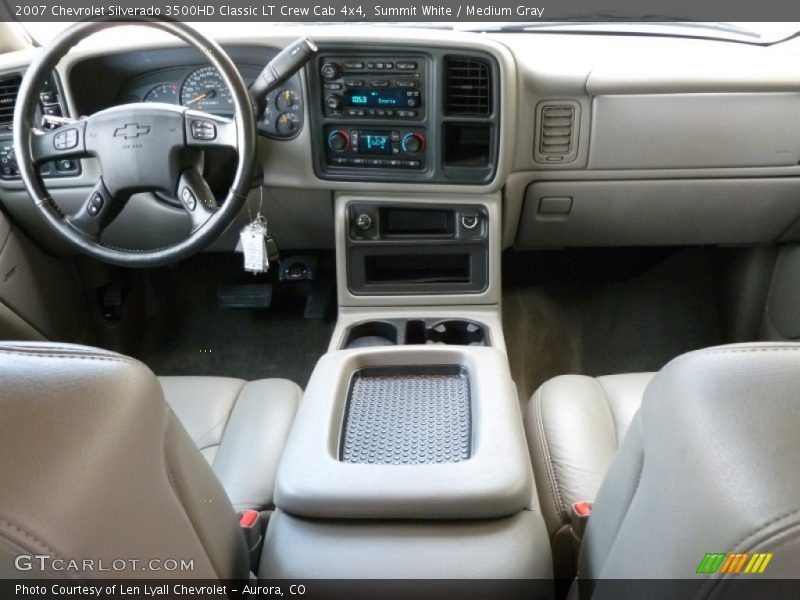 Summit White / Medium Gray 2007 Chevrolet Silverado 3500HD Classic LT Crew Cab 4x4