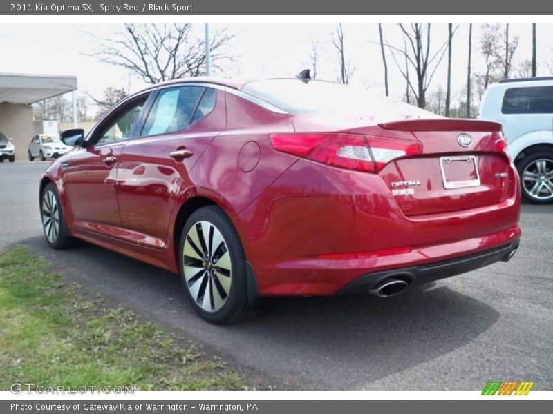 Spicy Red / Black Sport 2011 Kia Optima SX