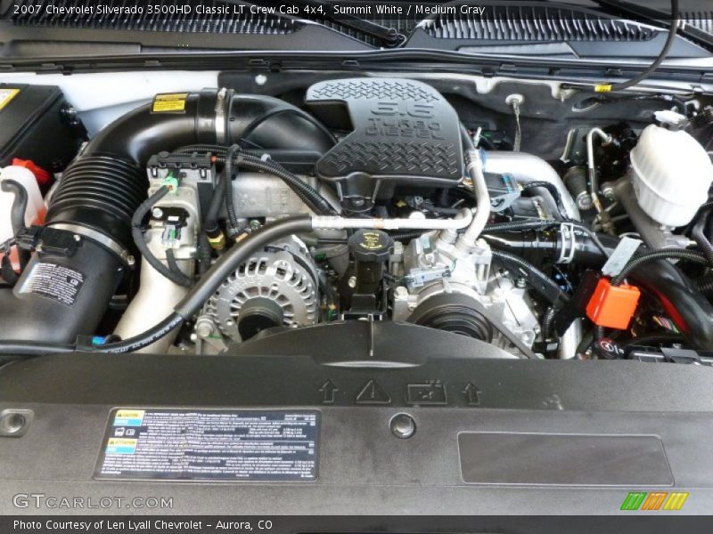 Summit White / Medium Gray 2007 Chevrolet Silverado 3500HD Classic LT Crew Cab 4x4