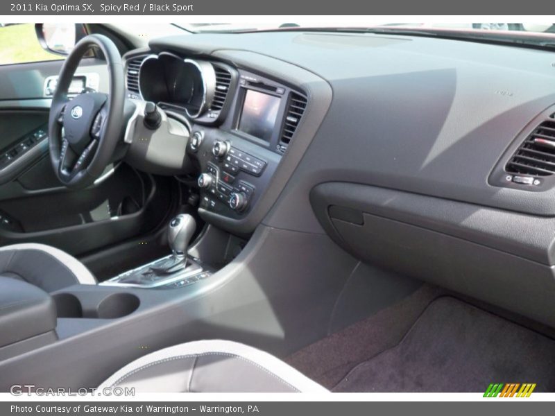 Spicy Red / Black Sport 2011 Kia Optima SX