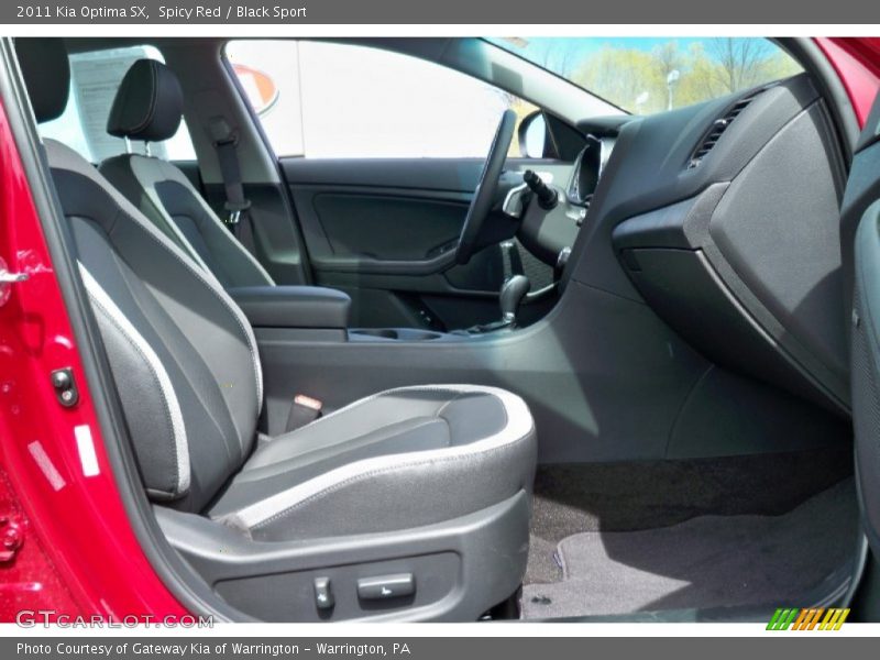 Spicy Red / Black Sport 2011 Kia Optima SX