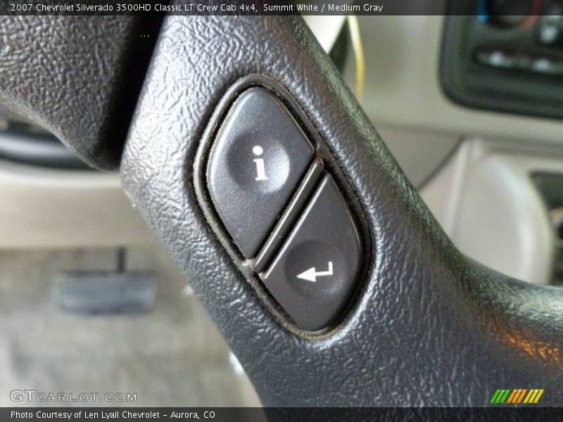 Summit White / Medium Gray 2007 Chevrolet Silverado 3500HD Classic LT Crew Cab 4x4