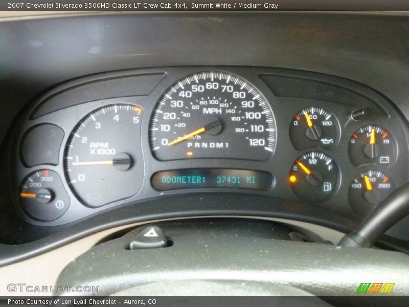 Summit White / Medium Gray 2007 Chevrolet Silverado 3500HD Classic LT Crew Cab 4x4