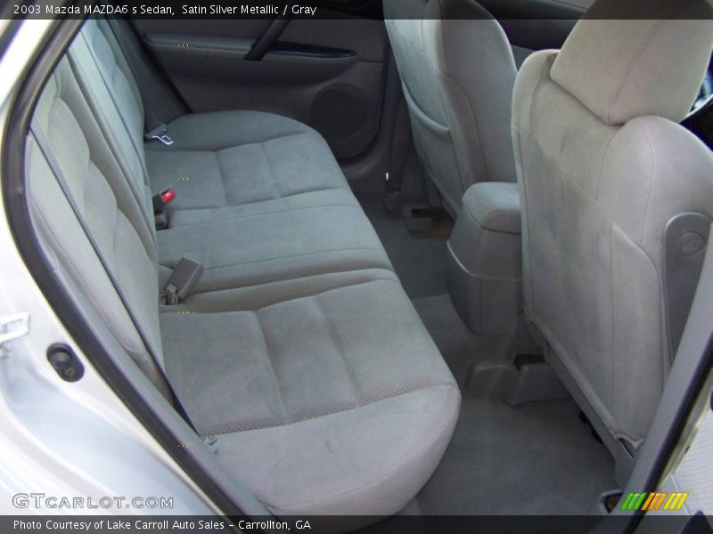 Satin Silver Metallic / Gray 2003 Mazda MAZDA6 s Sedan