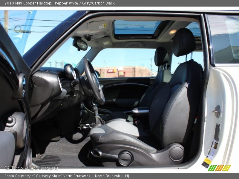 Pepper White / Grey/Carbon Black 2010 Mini Cooper Hardtop