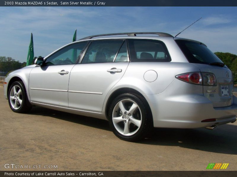 Satin Silver Metallic / Gray 2003 Mazda MAZDA6 s Sedan