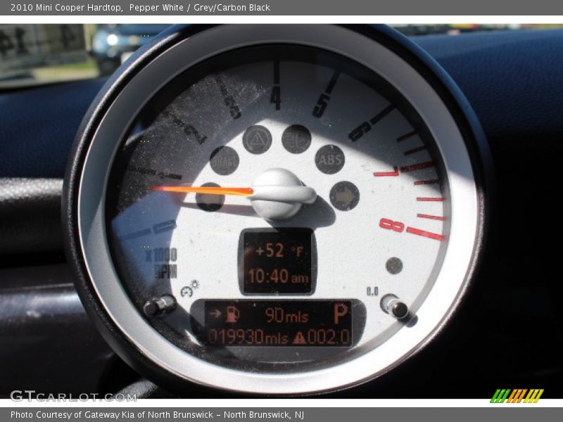 Pepper White / Grey/Carbon Black 2010 Mini Cooper Hardtop