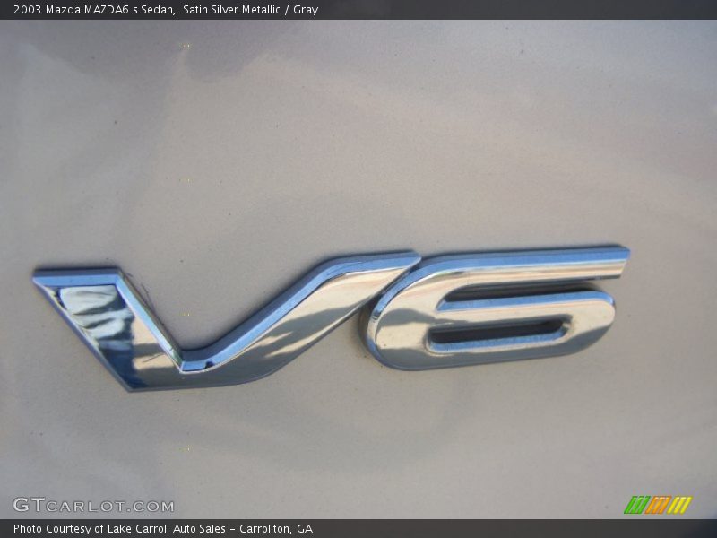 Satin Silver Metallic / Gray 2003 Mazda MAZDA6 s Sedan