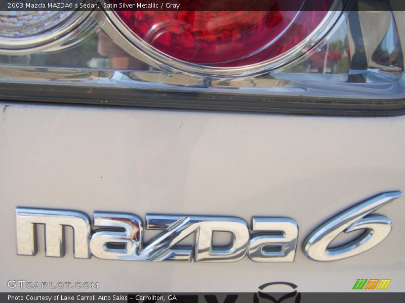 Satin Silver Metallic / Gray 2003 Mazda MAZDA6 s Sedan