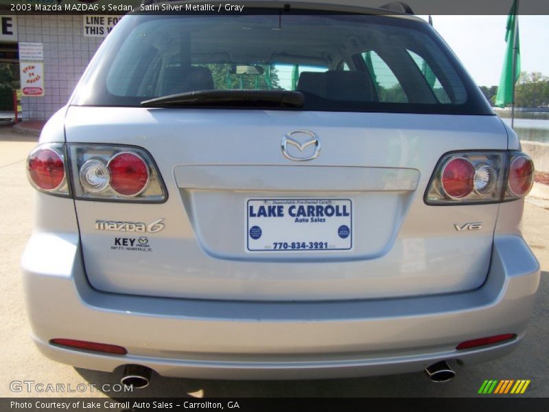 Satin Silver Metallic / Gray 2003 Mazda MAZDA6 s Sedan