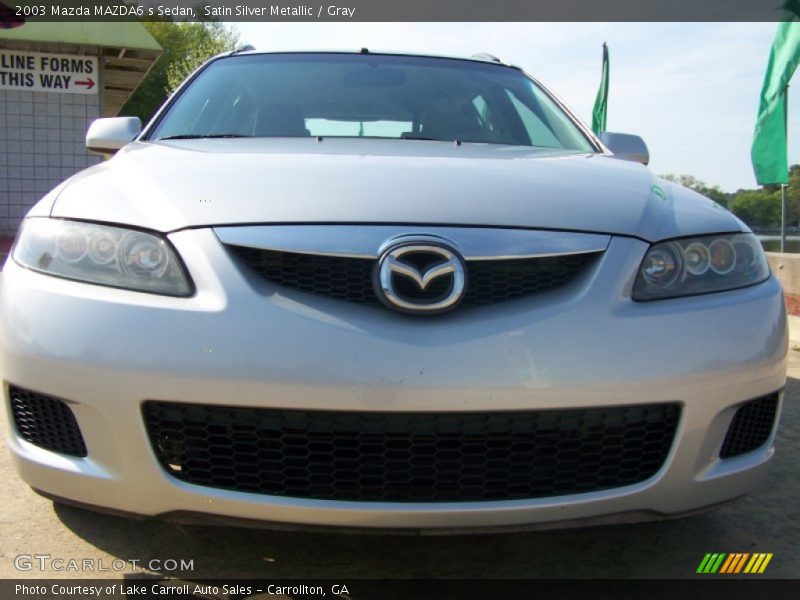 Satin Silver Metallic / Gray 2003 Mazda MAZDA6 s Sedan