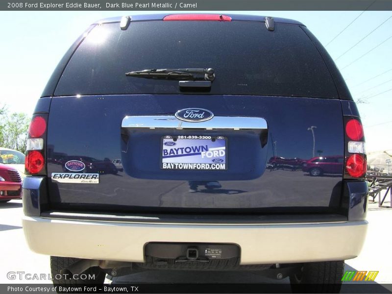 Dark Blue Pearl Metallic / Camel 2008 Ford Explorer Eddie Bauer