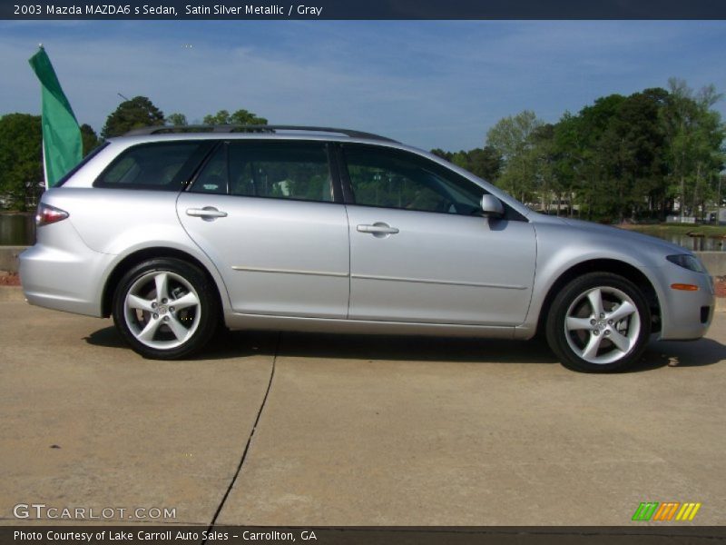 Satin Silver Metallic / Gray 2003 Mazda MAZDA6 s Sedan