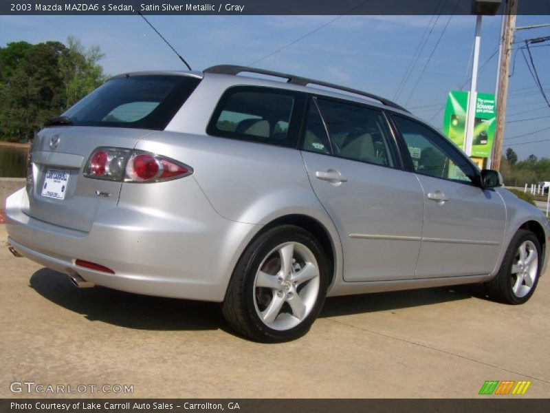 Satin Silver Metallic / Gray 2003 Mazda MAZDA6 s Sedan