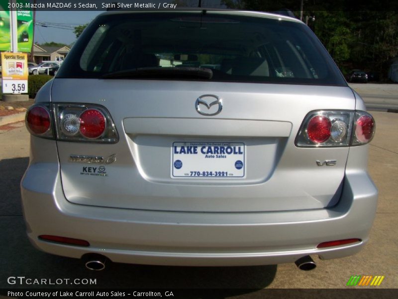 Satin Silver Metallic / Gray 2003 Mazda MAZDA6 s Sedan