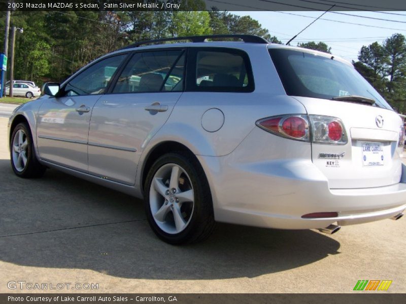Satin Silver Metallic / Gray 2003 Mazda MAZDA6 s Sedan