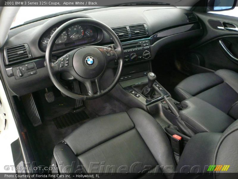 Alpine White / Black 2001 BMW 3 Series 325i Coupe
