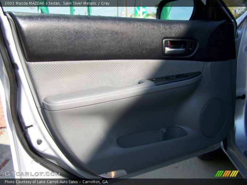 Satin Silver Metallic / Gray 2003 Mazda MAZDA6 s Sedan