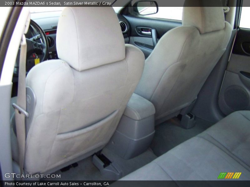 Satin Silver Metallic / Gray 2003 Mazda MAZDA6 s Sedan