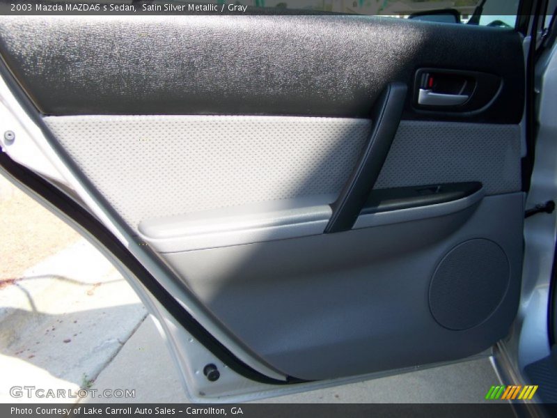 Satin Silver Metallic / Gray 2003 Mazda MAZDA6 s Sedan