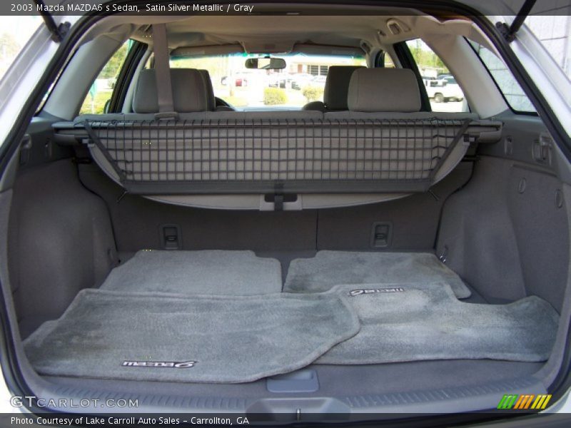 Satin Silver Metallic / Gray 2003 Mazda MAZDA6 s Sedan