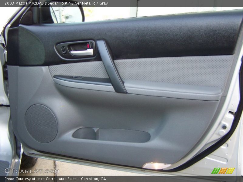 Satin Silver Metallic / Gray 2003 Mazda MAZDA6 s Sedan