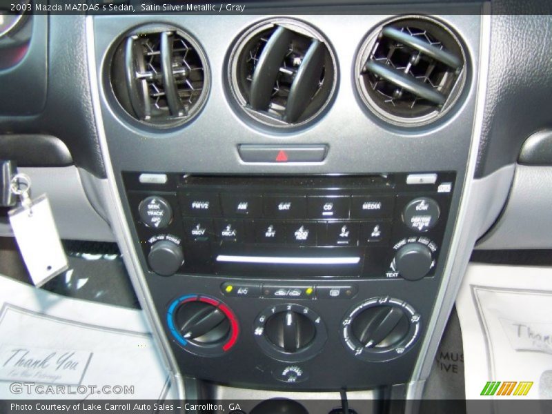 Satin Silver Metallic / Gray 2003 Mazda MAZDA6 s Sedan