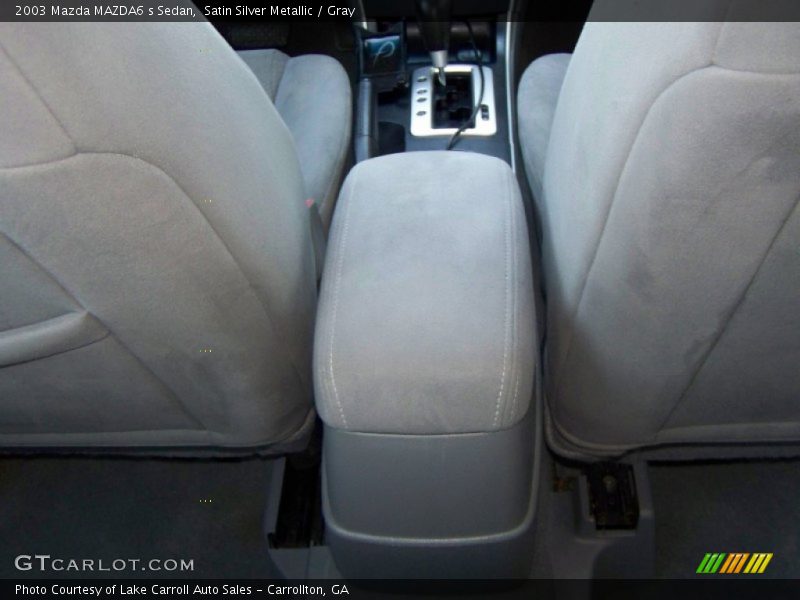 Satin Silver Metallic / Gray 2003 Mazda MAZDA6 s Sedan