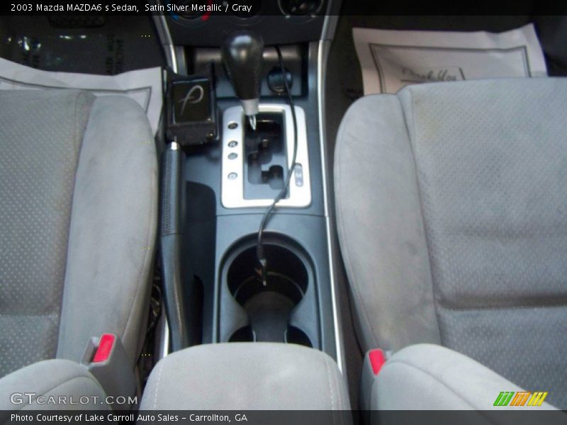 Satin Silver Metallic / Gray 2003 Mazda MAZDA6 s Sedan