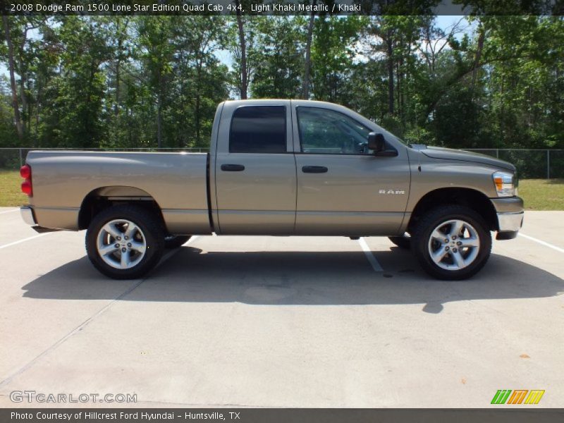 Light Khaki Metallic / Khaki 2008 Dodge Ram 1500 Lone Star Edition Quad Cab 4x4