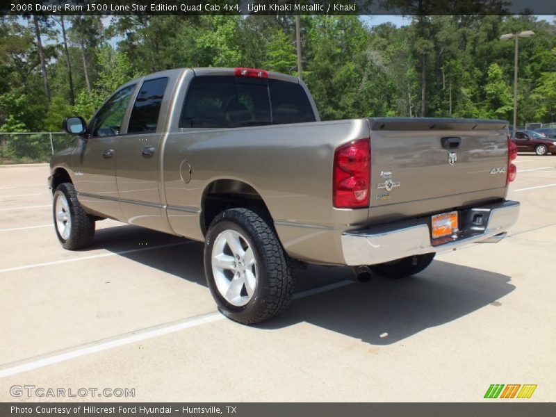 Light Khaki Metallic / Khaki 2008 Dodge Ram 1500 Lone Star Edition Quad Cab 4x4