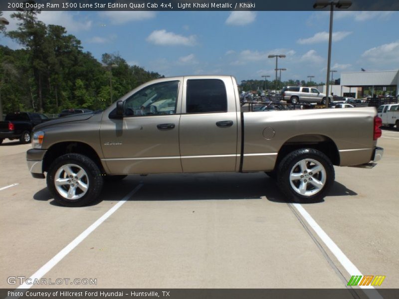 Light Khaki Metallic / Khaki 2008 Dodge Ram 1500 Lone Star Edition Quad Cab 4x4