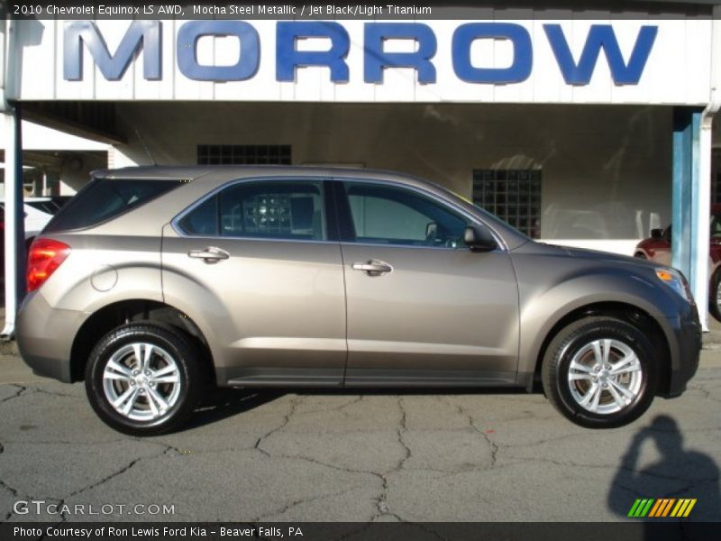 Mocha Steel Metallic / Jet Black/Light Titanium 2010 Chevrolet Equinox LS AWD