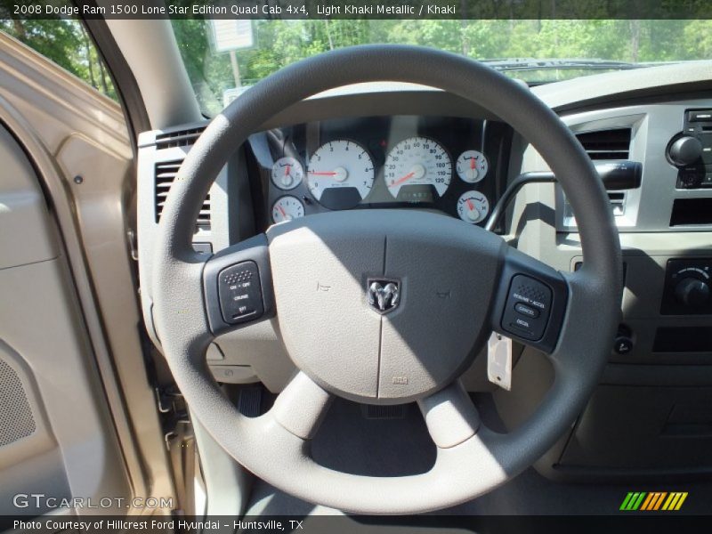 Light Khaki Metallic / Khaki 2008 Dodge Ram 1500 Lone Star Edition Quad Cab 4x4