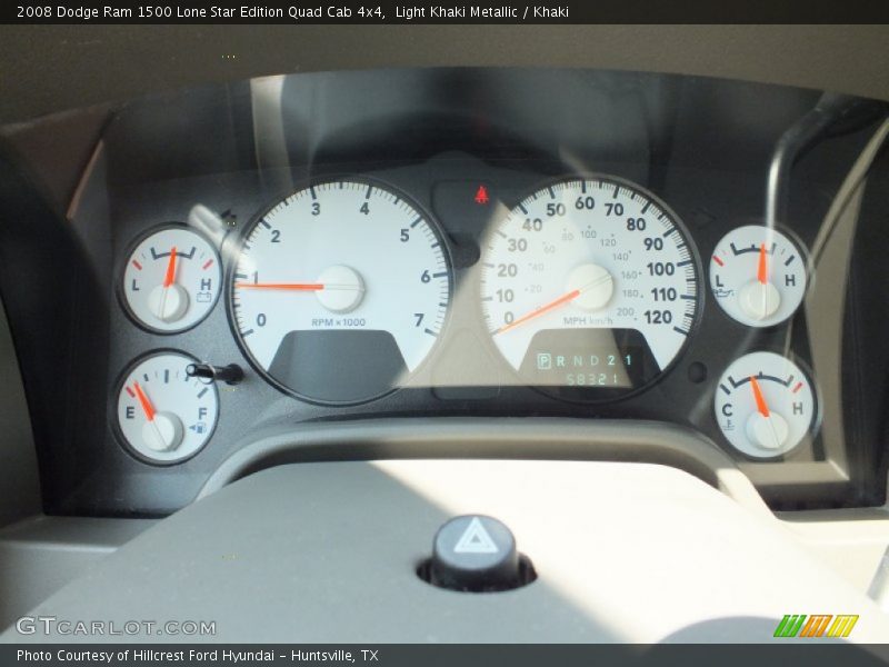 Light Khaki Metallic / Khaki 2008 Dodge Ram 1500 Lone Star Edition Quad Cab 4x4