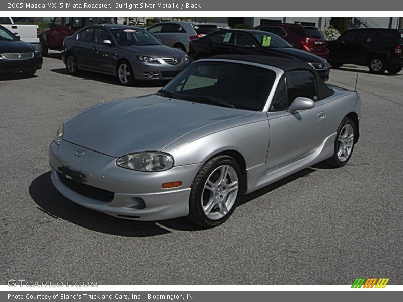 Sunlight Silver Metallic / Black 2005 Mazda MX-5 Miata Roadster