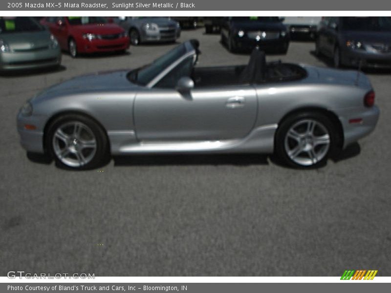 Sunlight Silver Metallic / Black 2005 Mazda MX-5 Miata Roadster