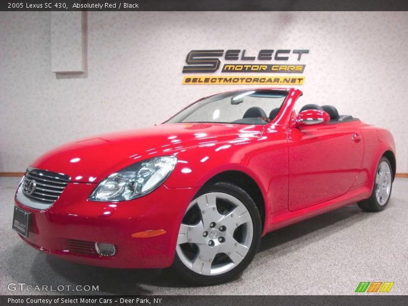Absolutely Red / Black 2005 Lexus SC 430