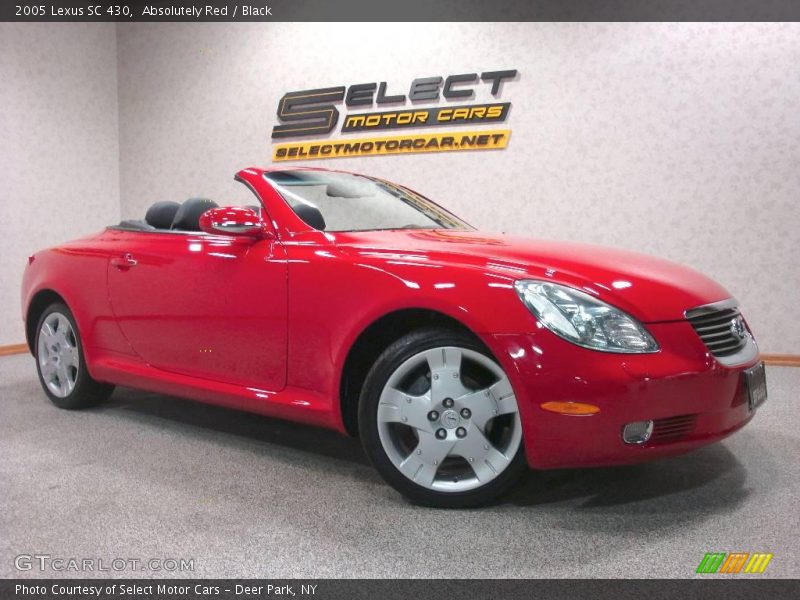 Absolutely Red / Black 2005 Lexus SC 430