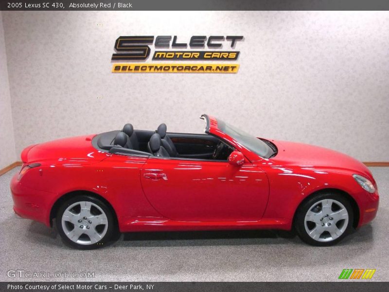 Absolutely Red / Black 2005 Lexus SC 430
