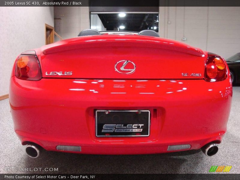 Absolutely Red / Black 2005 Lexus SC 430
