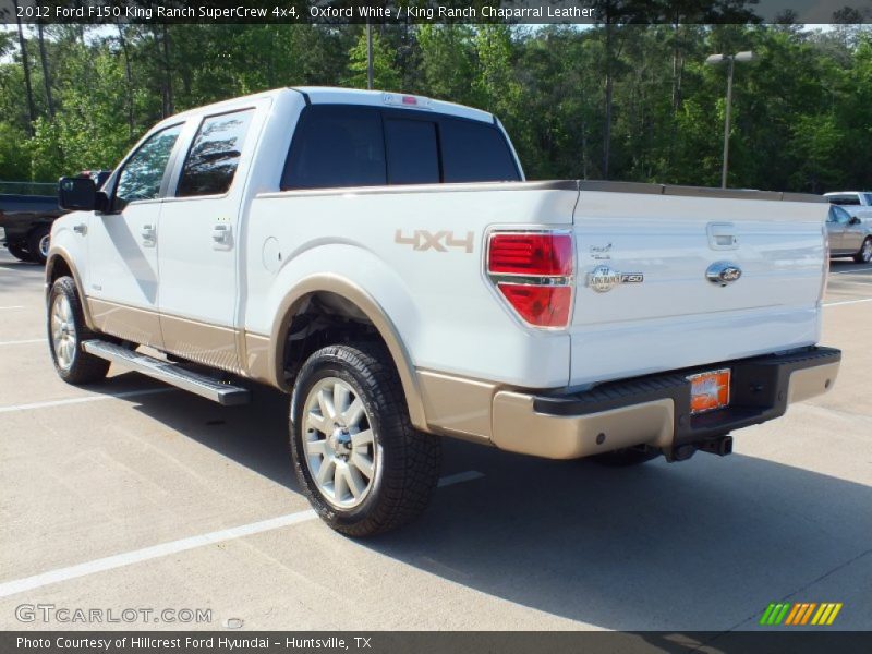 Oxford White / King Ranch Chaparral Leather 2012 Ford F150 King Ranch SuperCrew 4x4