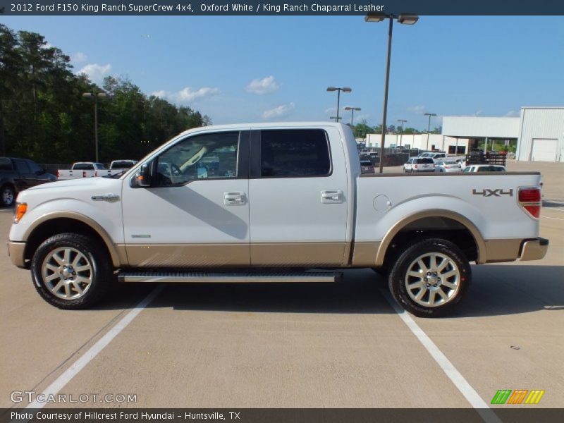 Oxford White / King Ranch Chaparral Leather 2012 Ford F150 King Ranch SuperCrew 4x4