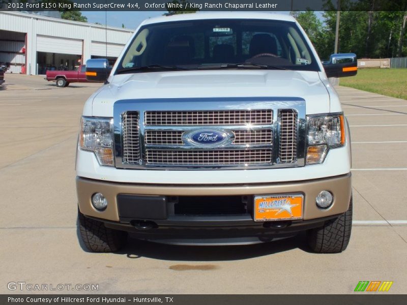 Oxford White / King Ranch Chaparral Leather 2012 Ford F150 King Ranch SuperCrew 4x4