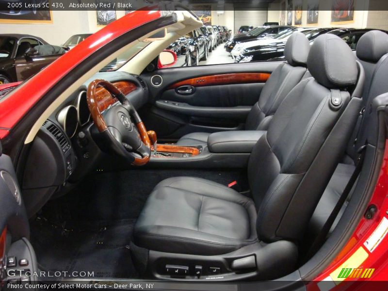 Absolutely Red / Black 2005 Lexus SC 430