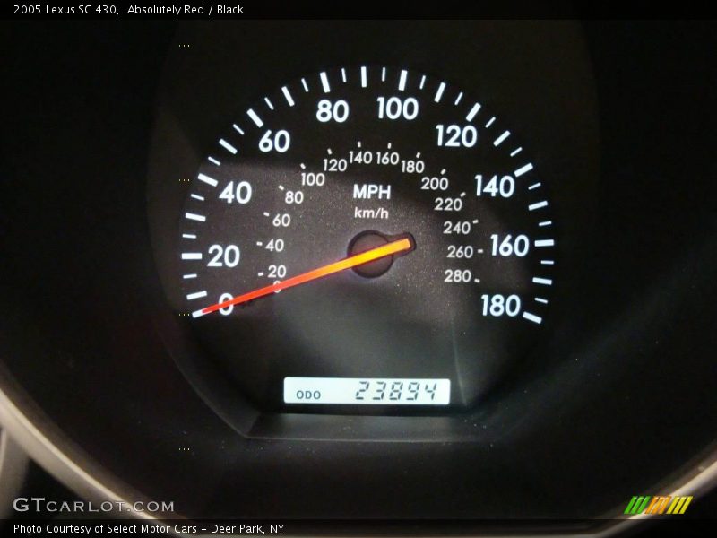 Absolutely Red / Black 2005 Lexus SC 430