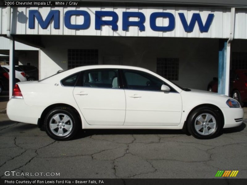 White / Gray 2006 Chevrolet Impala LT