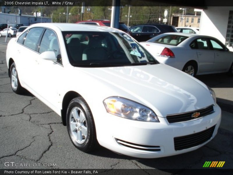 White / Gray 2006 Chevrolet Impala LT
